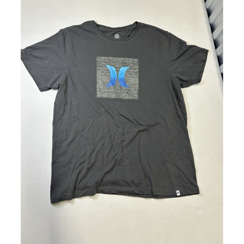 Hurley Shirt Men's X-Large Gray Short Sleeve Surf Brand Graphic Tee Adult Casual